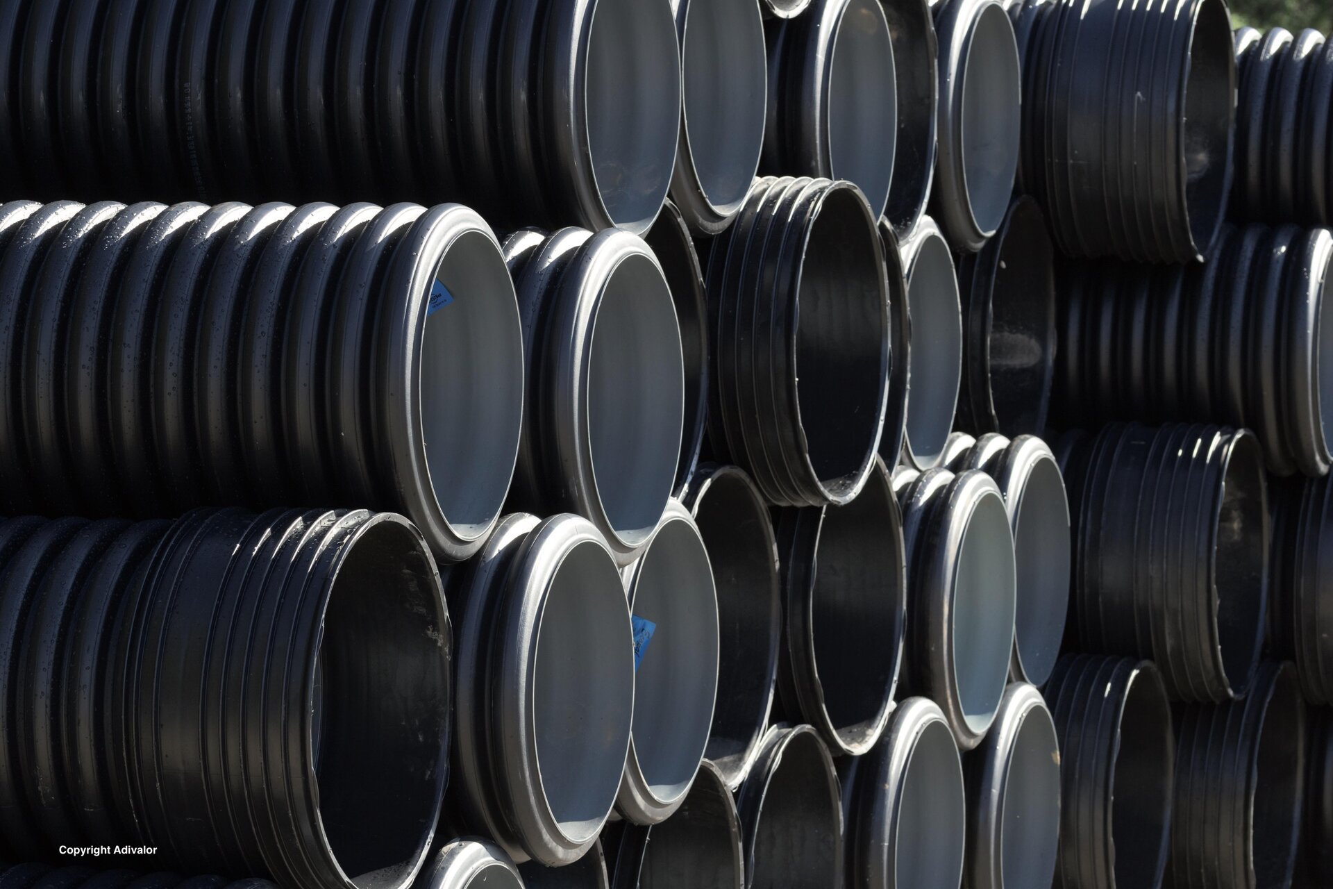 black sewer pipes Groupe CAL